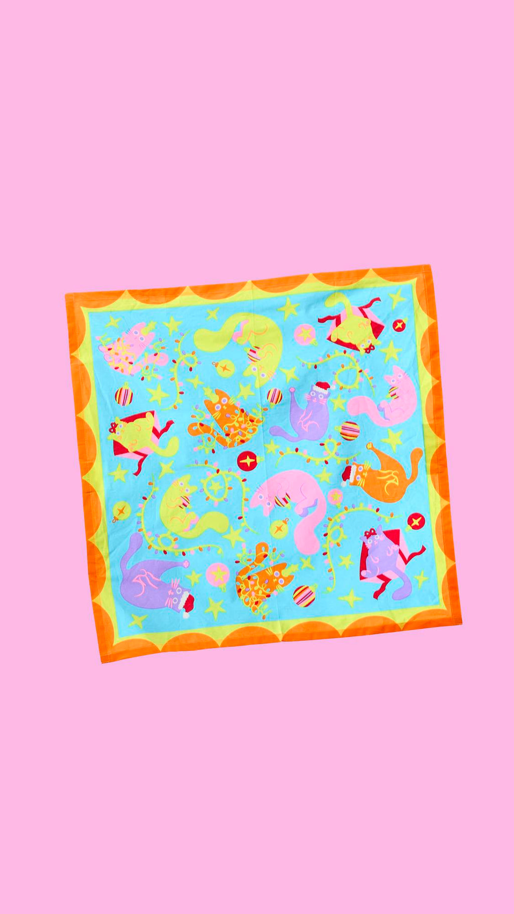 Purrrfect Christmas - 50cm x 50cm