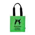 Fighting Animal Testing - Green Tote Bag - Each