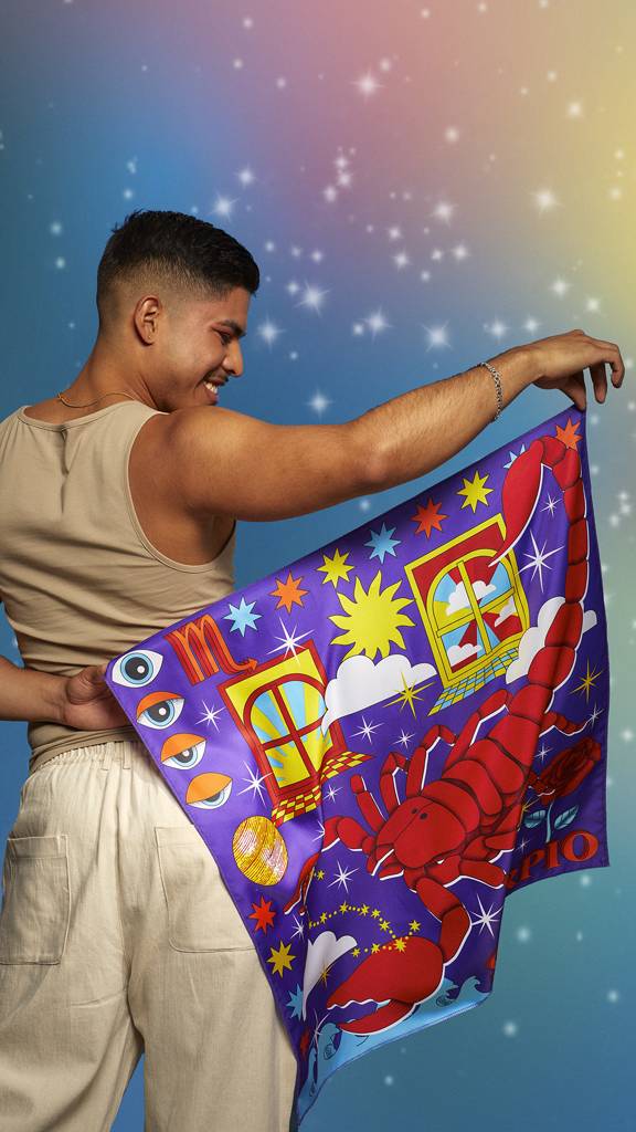 Scorpio Knot Wrap - 70cm x 70cm