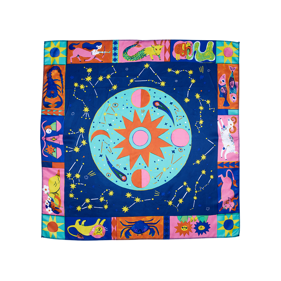 Zodiac Knot Wrap - 70 cm x 70 cm